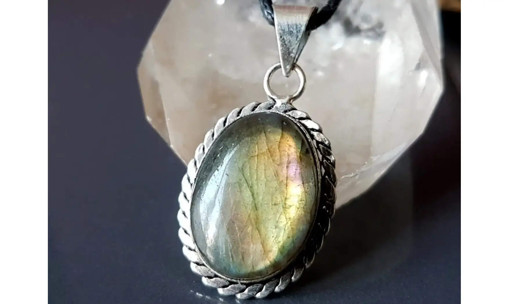 Labradorite 5 pendentif & Argent