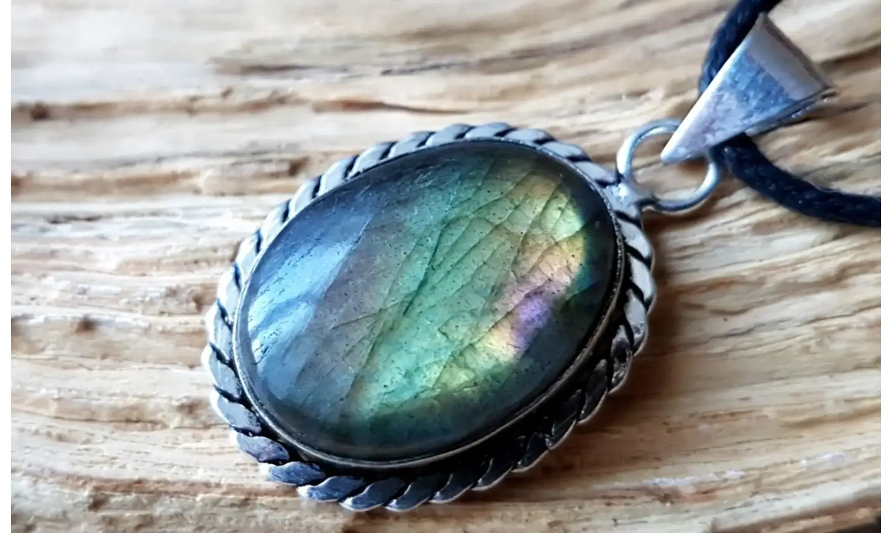 Labradorite 5 pendentif & Argent