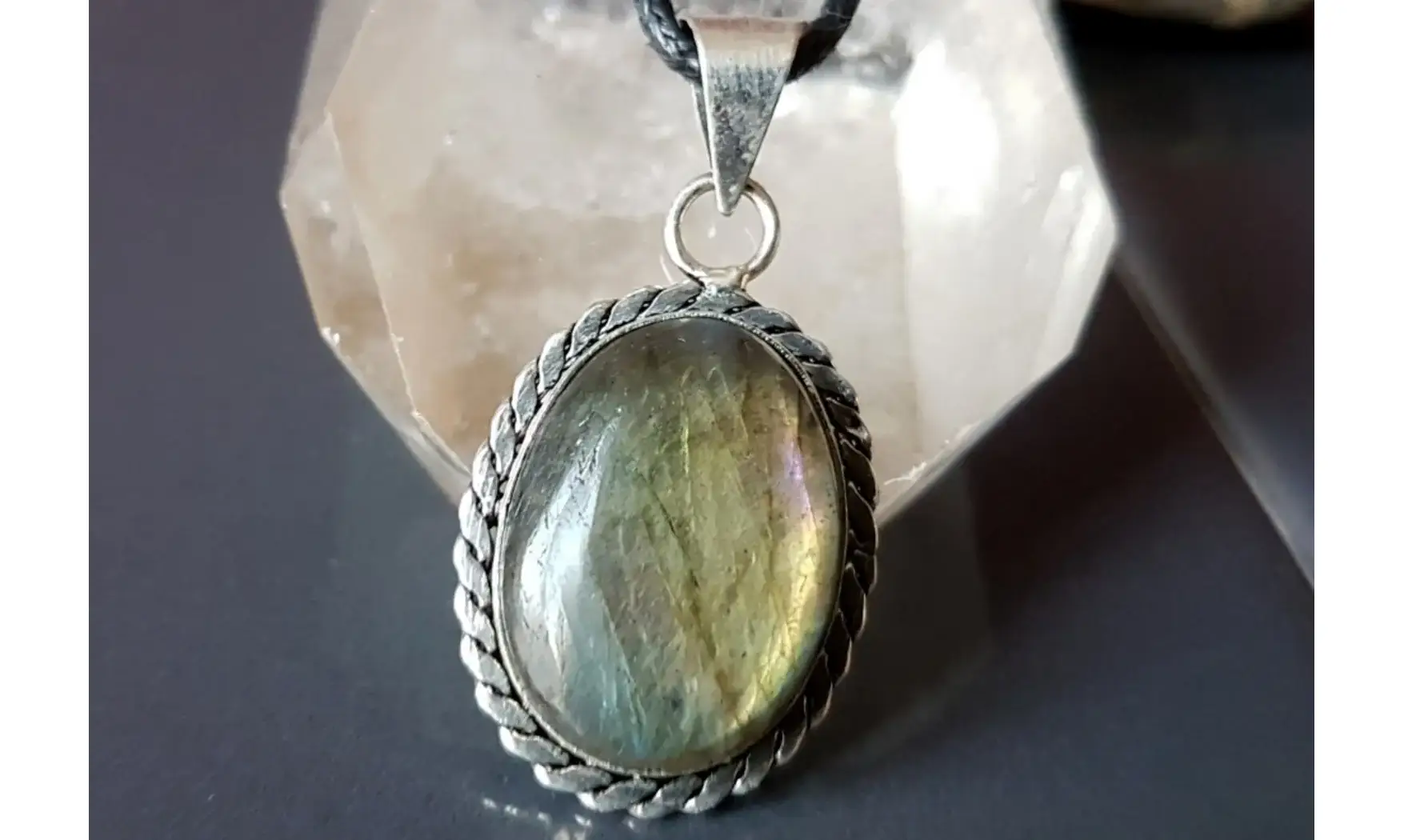 Labradorite 5 pendentif & Argent