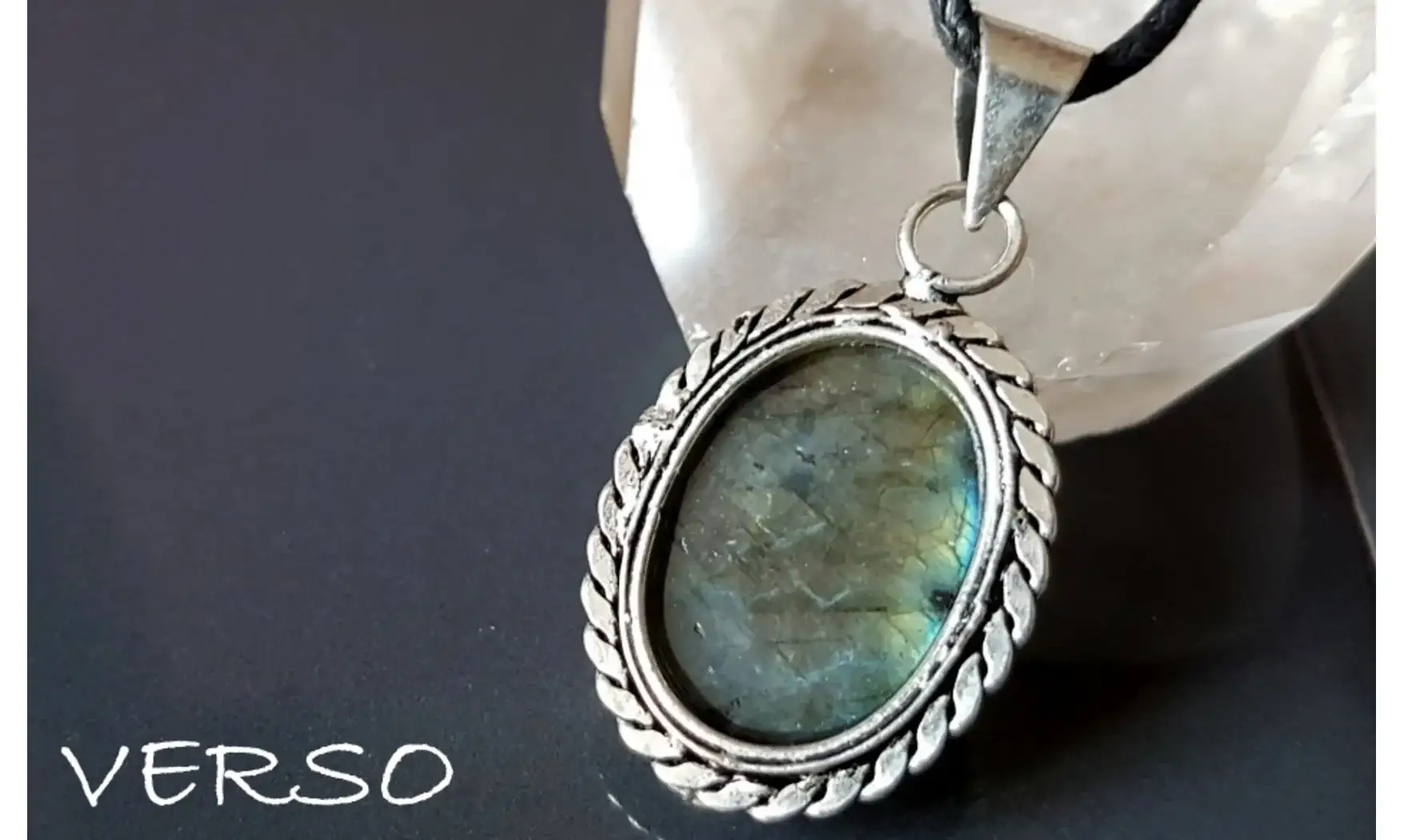 Labradorite 5 pendentif & Argent