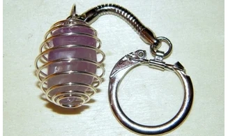 Porte-clés Améthyste pierre