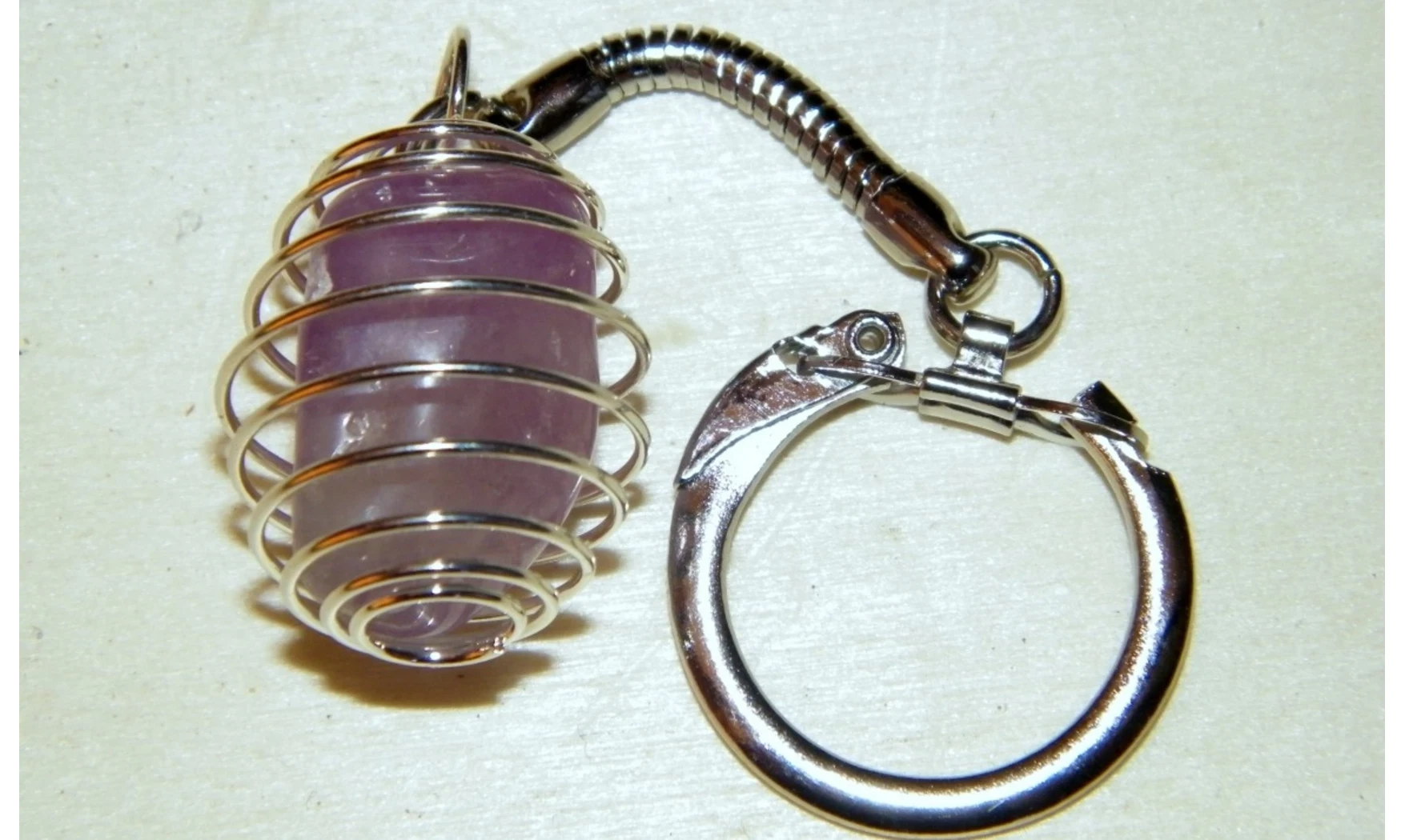 Porte-clés Améthyste pierre