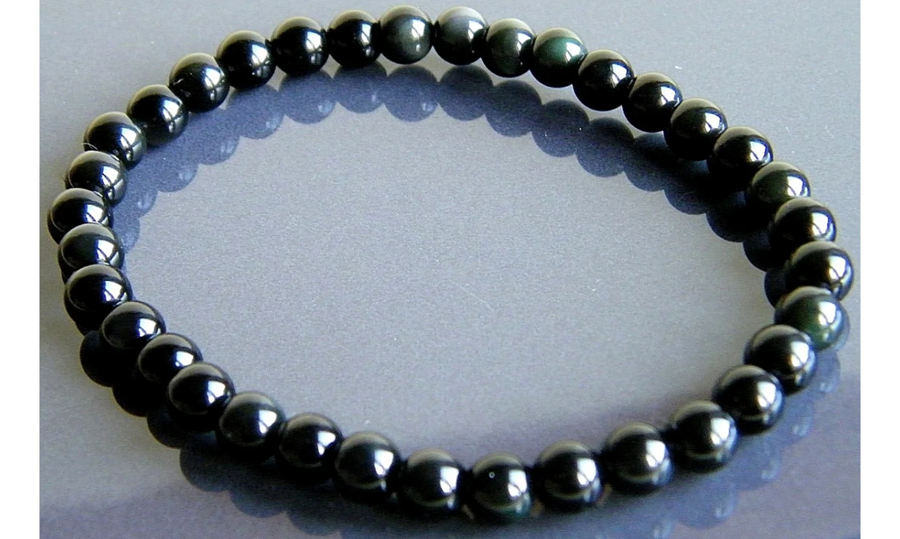 Obsidienne Oeil Céleste bracelet Boules