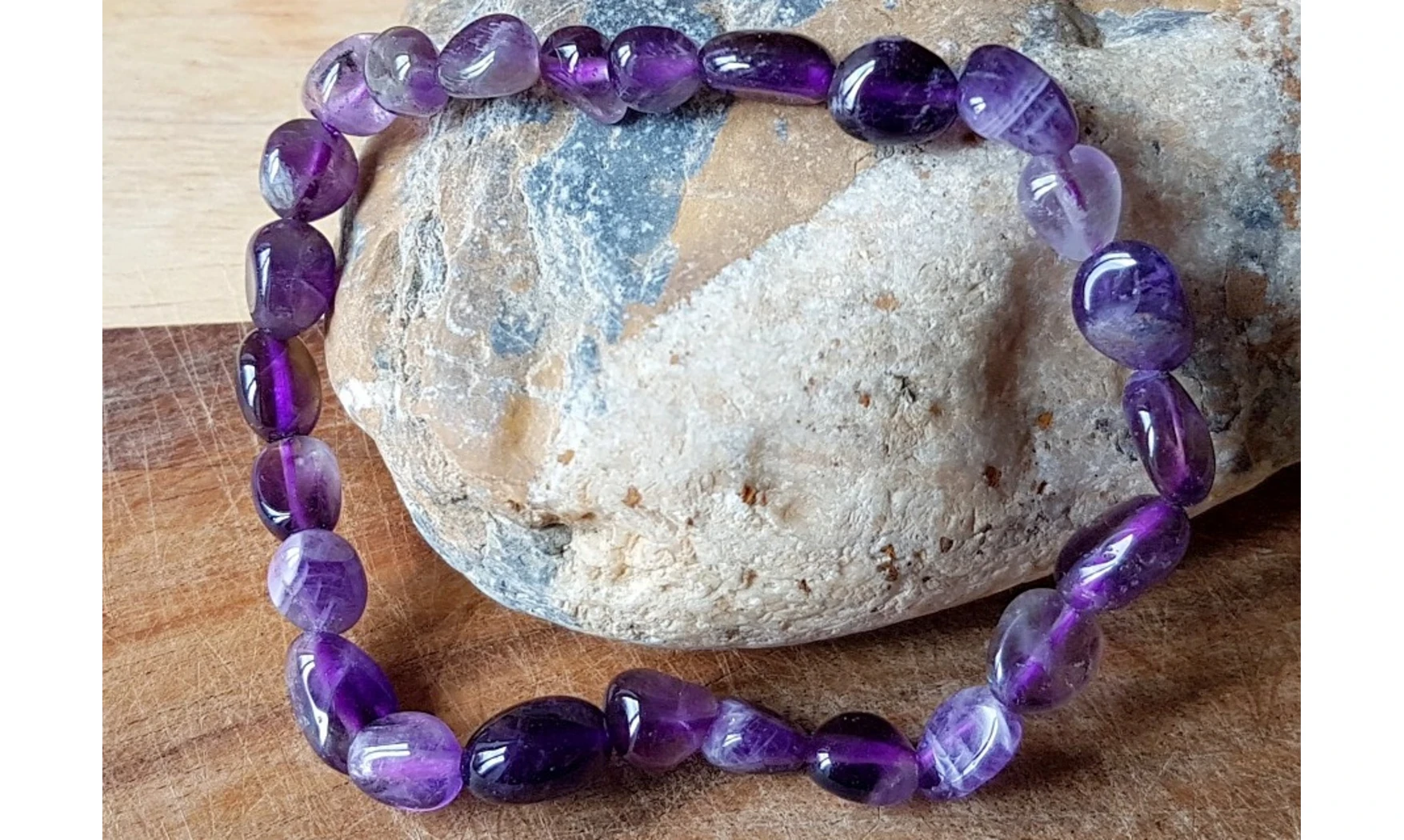 Améthyste Bracelet Pépite pierres