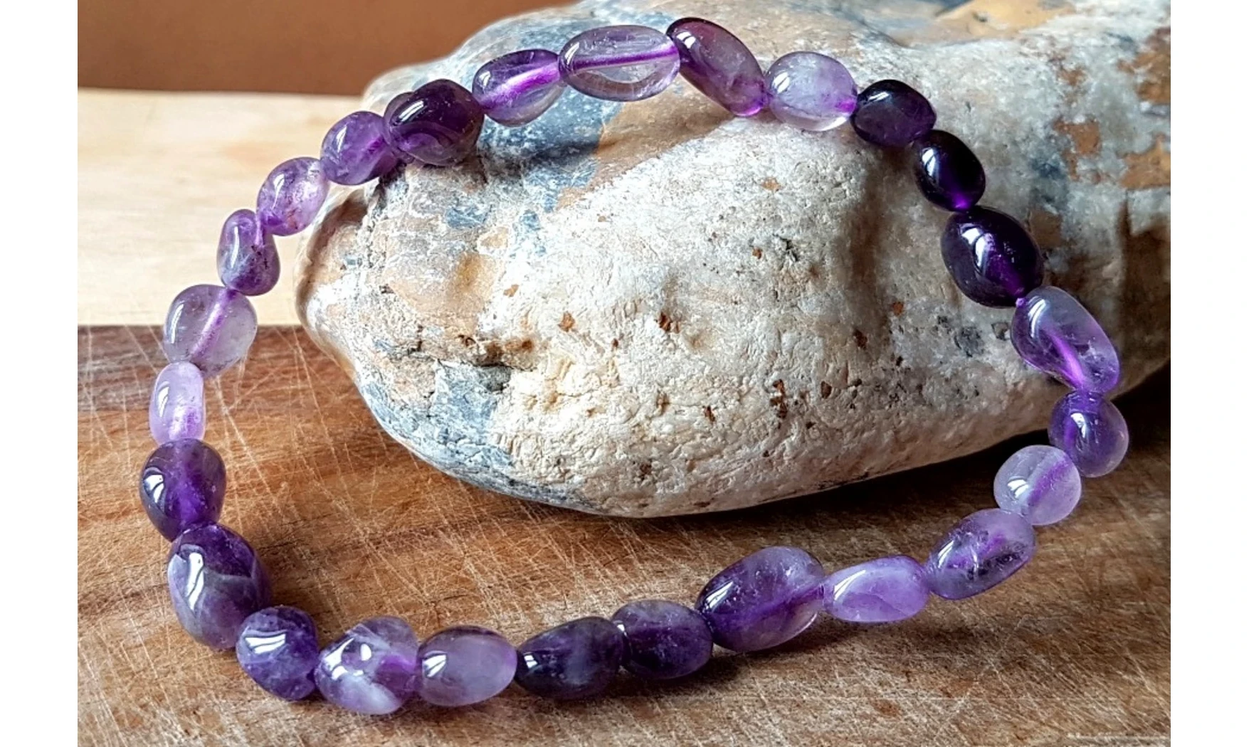 Améthyste Bracelet Pépite pierres