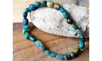 Chrysocolle Bracelet Pépite pierres