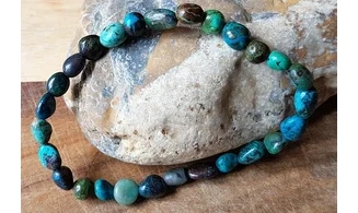 Chrysocolle Bracelet Pépite pierres