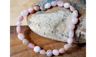 Opale rose Bracelet Pépite pierres