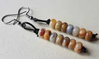 Crazy Lace Agate Earrings