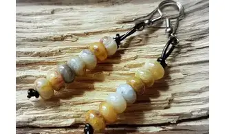 Crazy Lace Agate Earrings