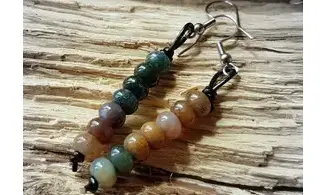 Moss Agate Earrings