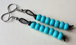 Dyed Howlite Earrings