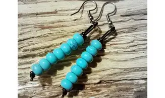 Dyed Howlite Earrings