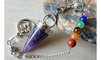Amethyst cone pendulum