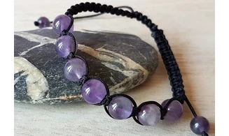 Améthyste Shamballa Bracelet pierres