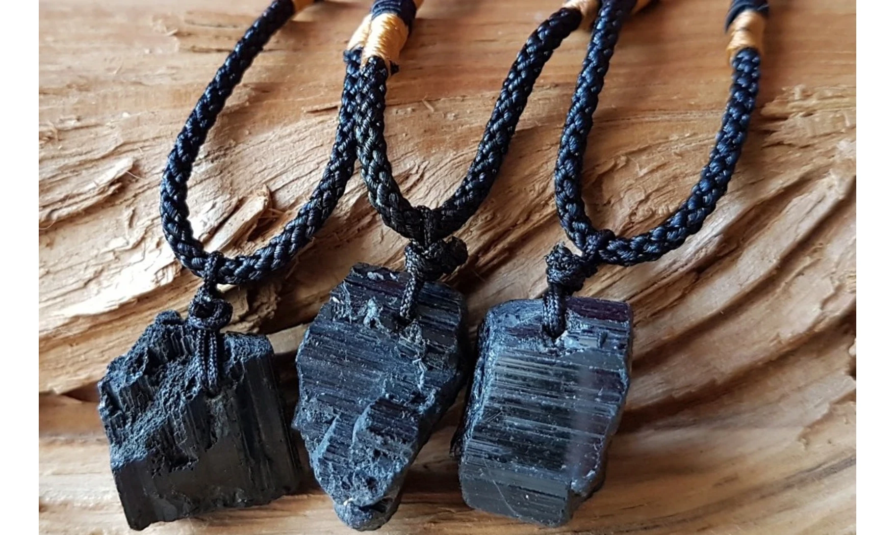 Tourmaline noire Bloc brut pendentif