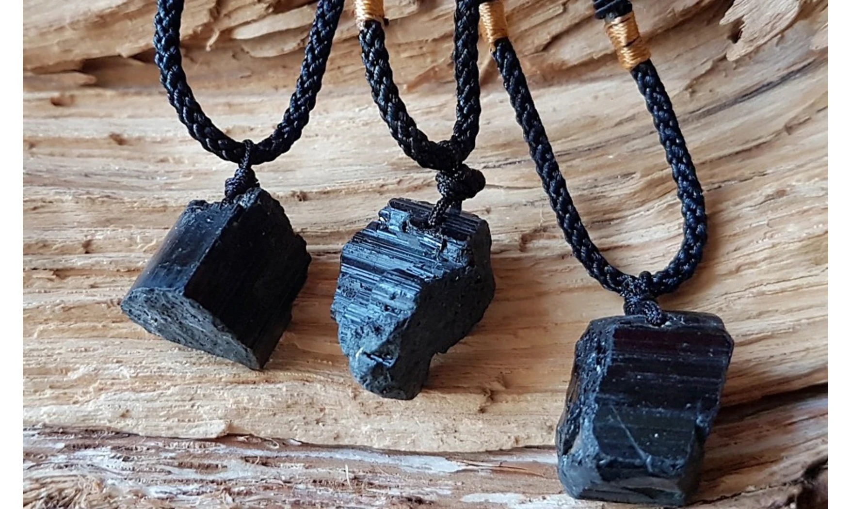 Tourmaline noire Bloc brut pendentif