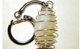 Porte-clés Citrine pierre