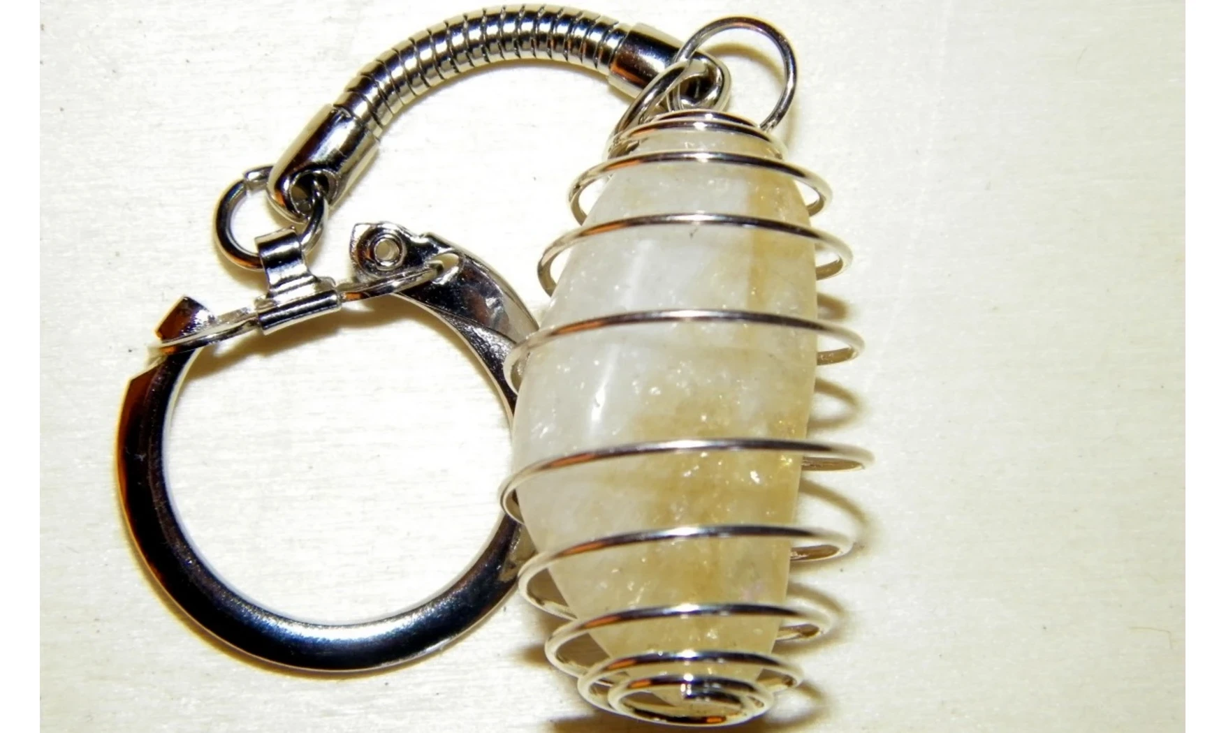 Porte-clés Citrine pierre