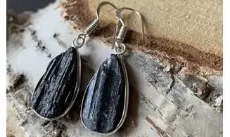 Black Tourmaline 925 Silver plated