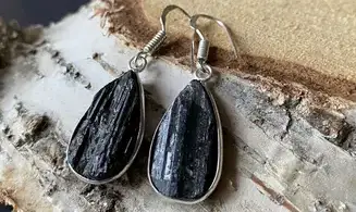 Black Tourmaline 925 Silver plated