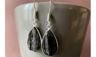 Black Tourmaline 925 Silver plated