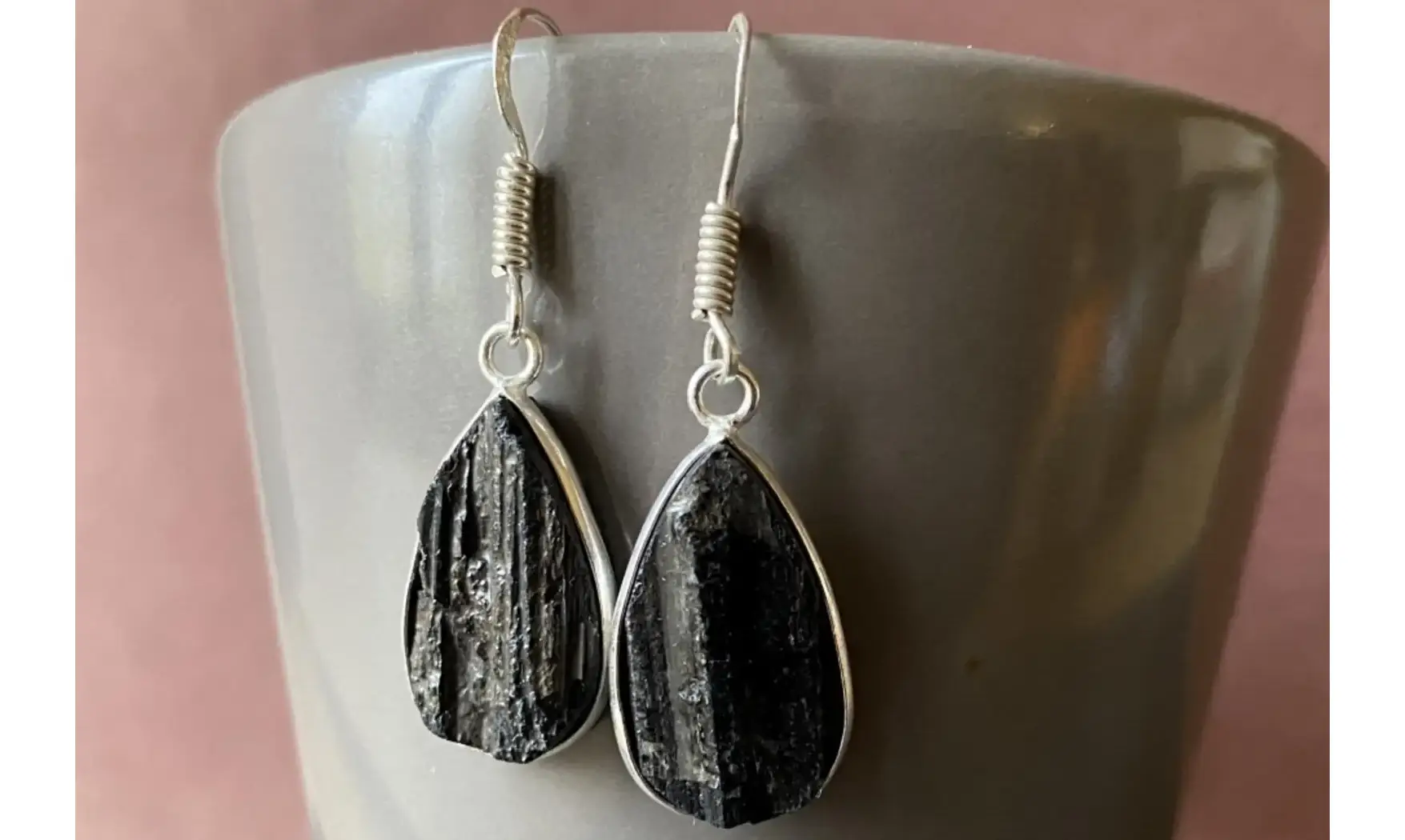 Black Tourmaline 925 Silver plated