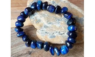 Oeil de faucon Bracelet Pépite pierres