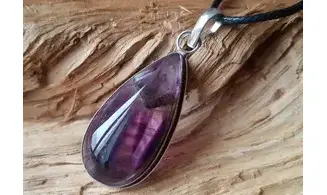 Améthyste pierre pendentif & Argent