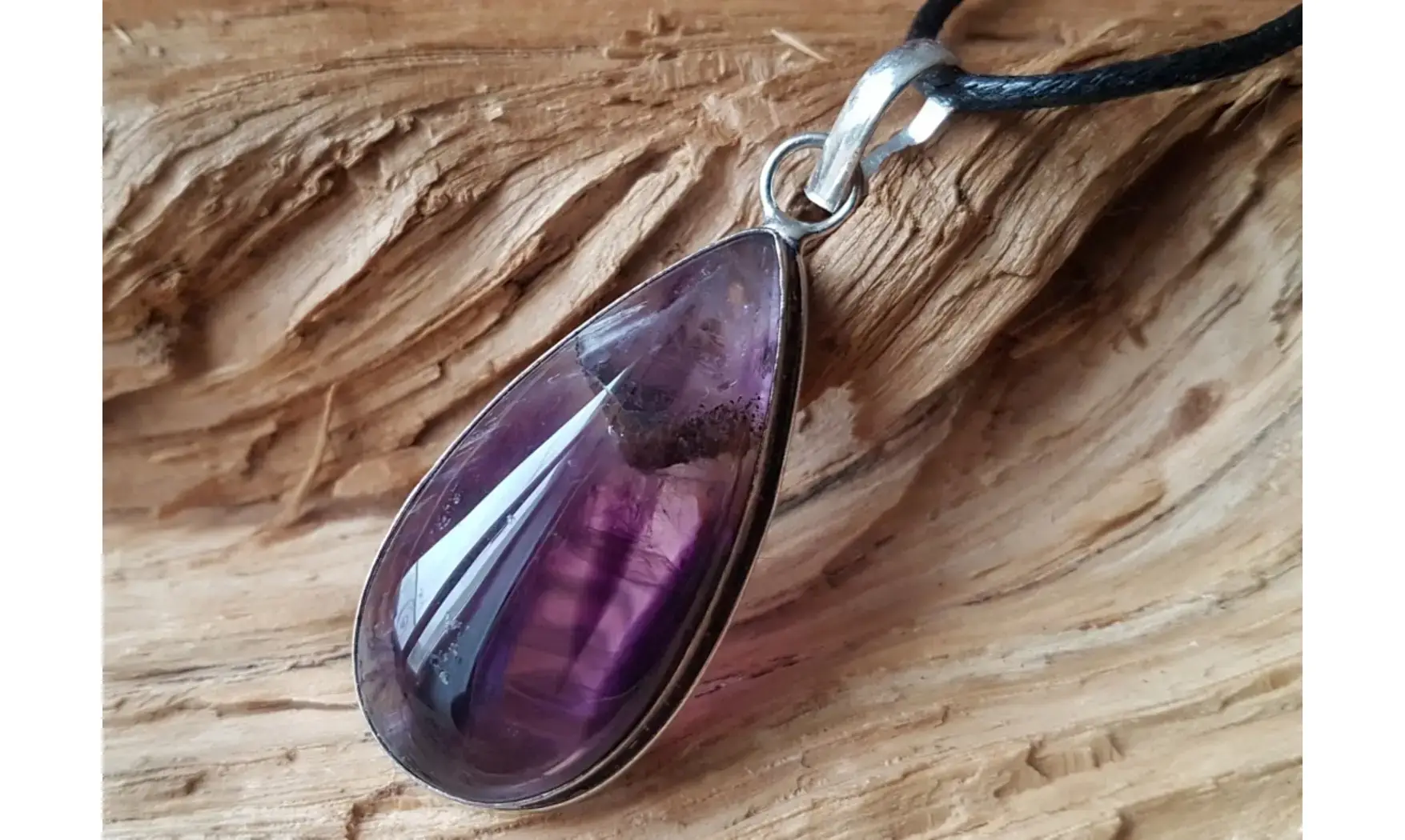 Améthyste pierre pendentif & Argent