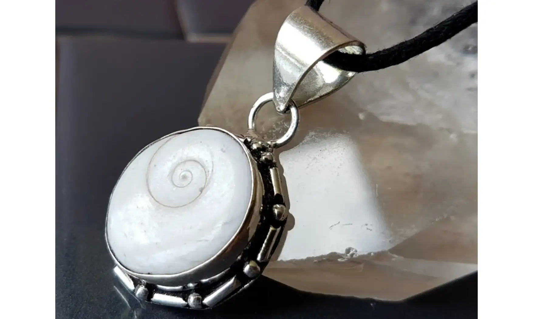 Oeil Sainte Lucie 1 pendentif & Argent