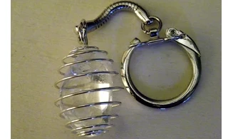 Porte-clés Cristal de roche pierre