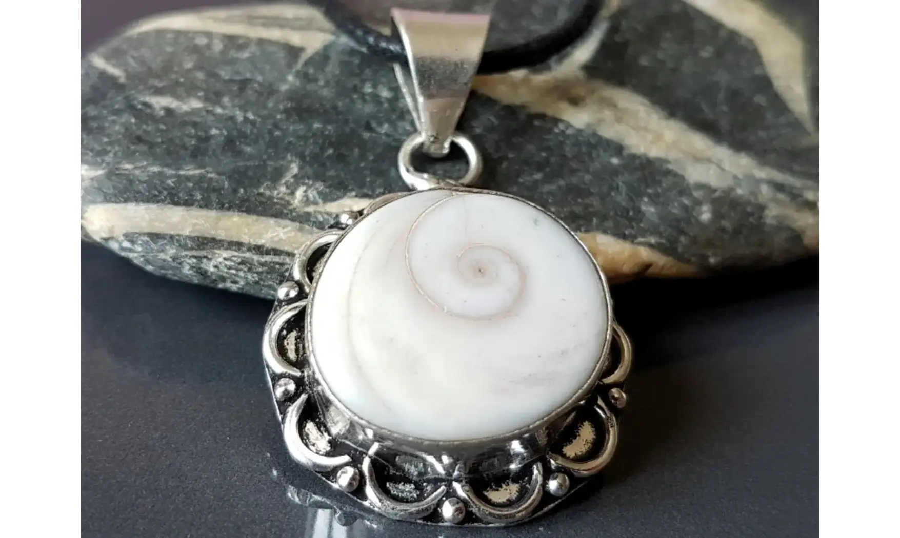 Oeil Sainte Lucie 2 pendentif & Argent