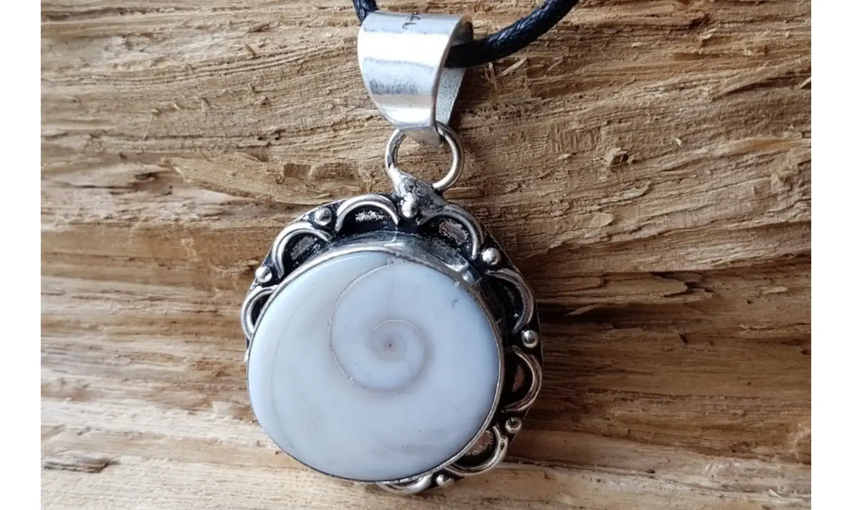 Oeil Sainte Lucie 2 pendentif & Argent
