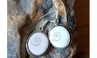 Shiva eye Shell 925 Silver plated 1