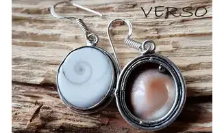 Shiva eye Shell 925 Silver plated 1