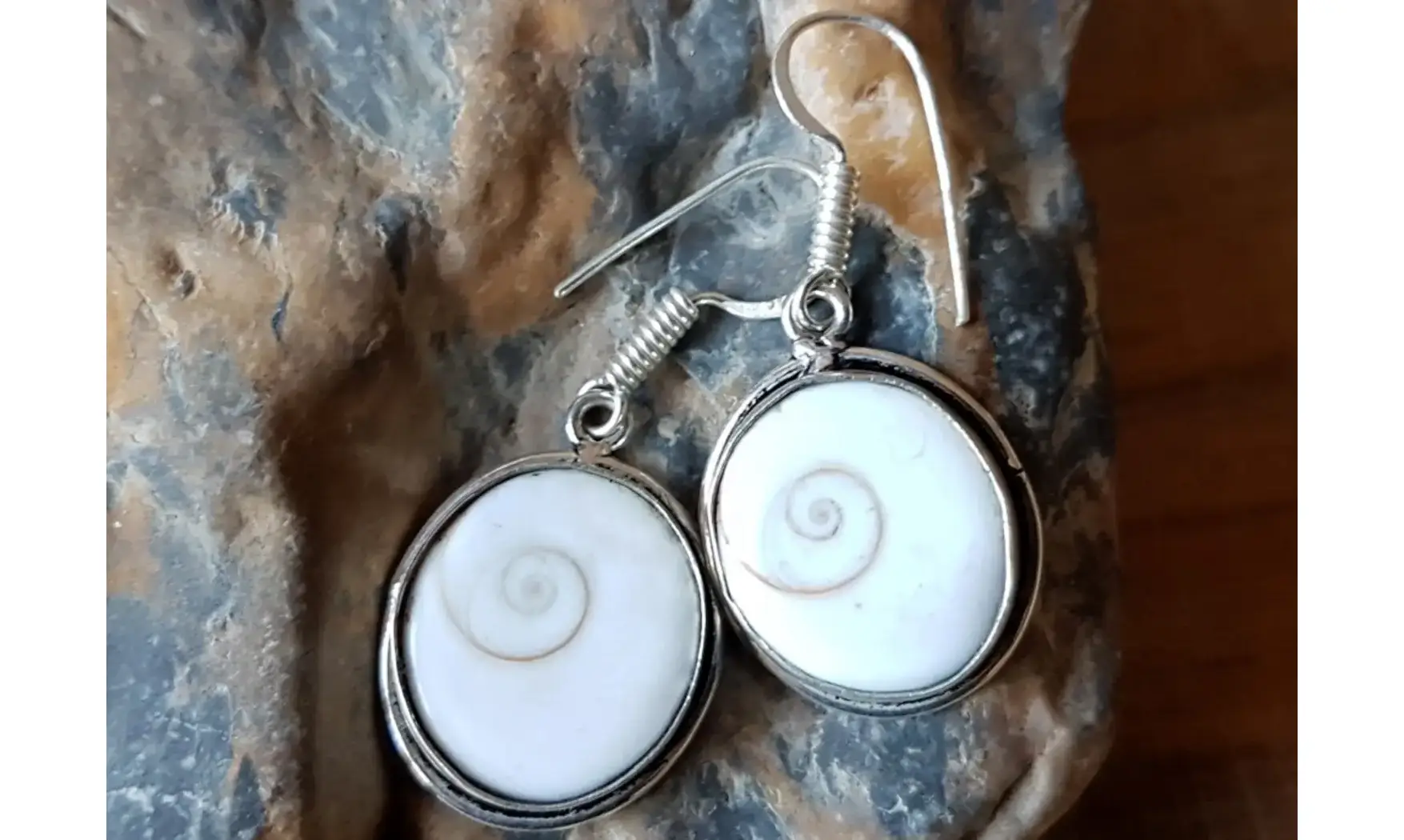 Shiva eye Shell 925 Silver plated 1
