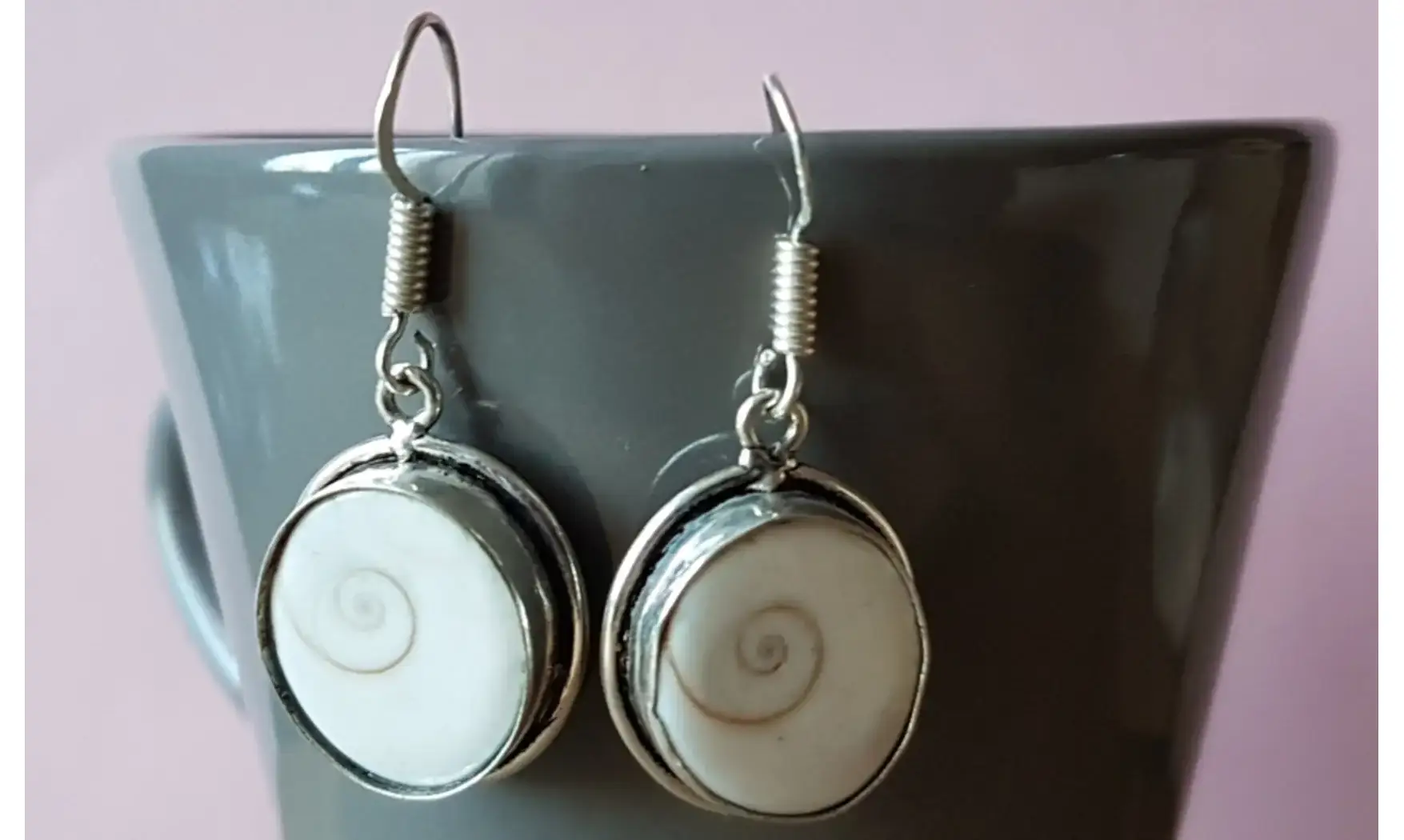 Shiva eye Shell 925 Silver plated 1