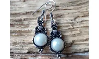 Perle BO Plaqué Argent 4