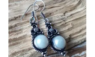 Perle BO Plaqué Argent 4