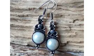 Perle BO Plaqué Argent 4