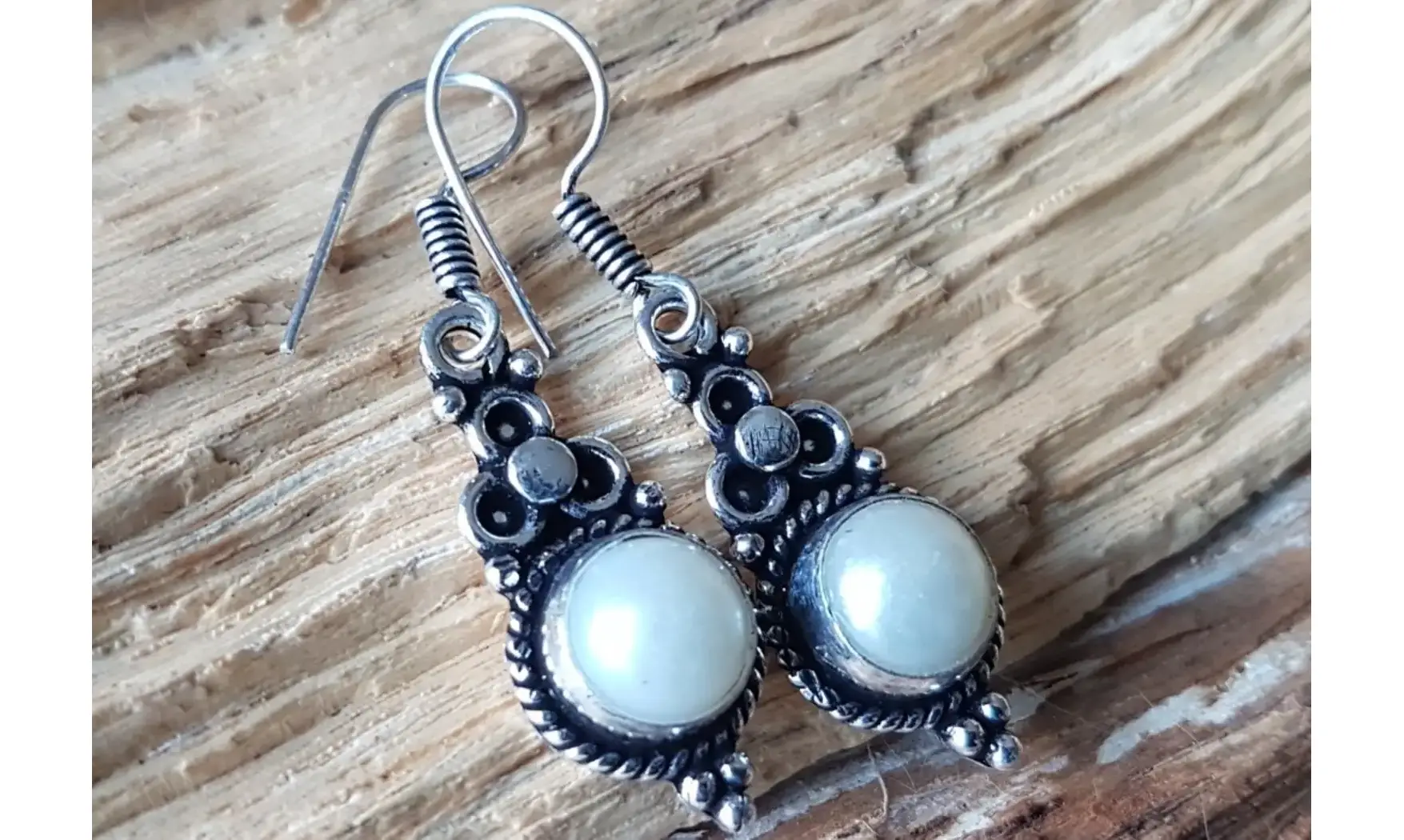 Perle BO Plaqué Argent 4