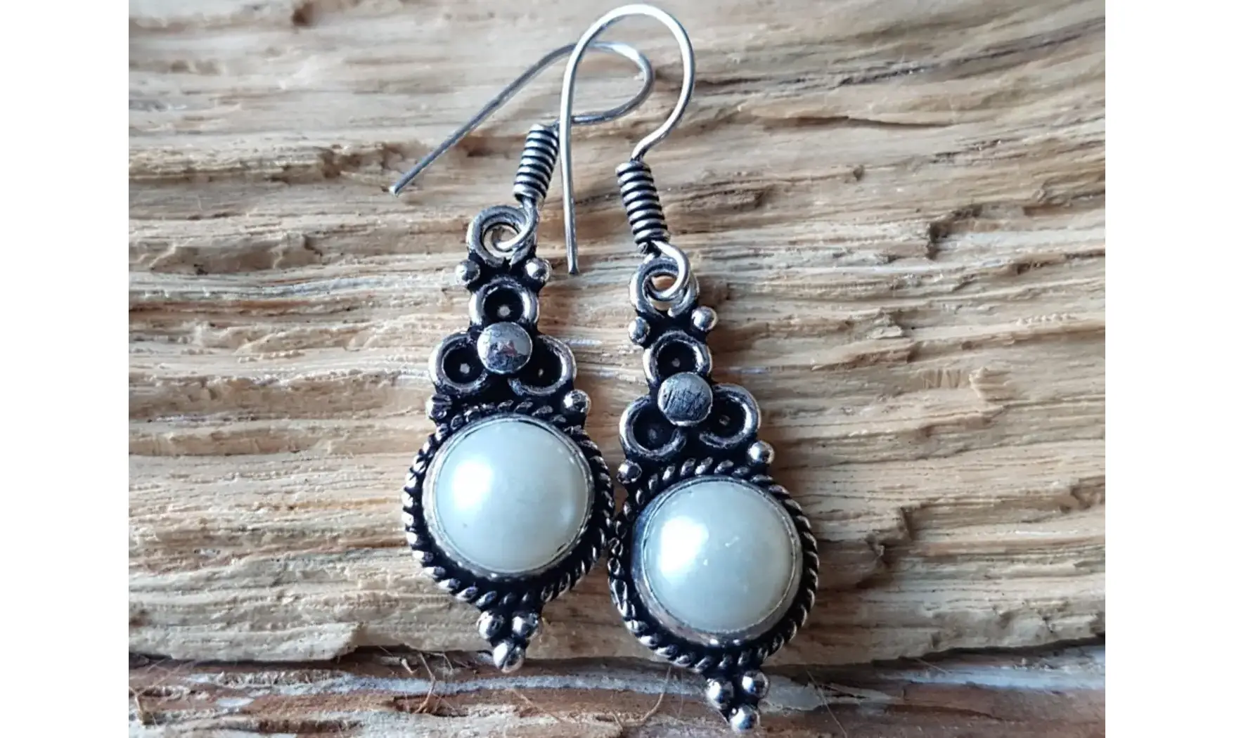 Perle BO Plaqué Argent 4