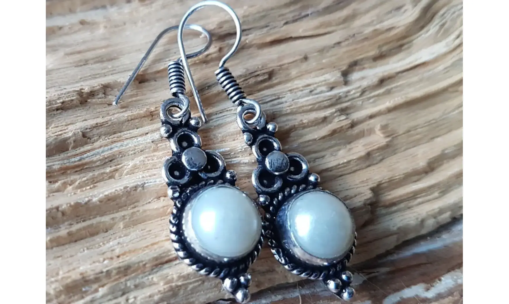 Perle BO Plaqué Argent 4