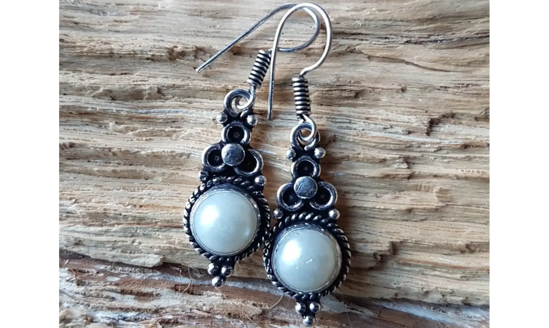 Perle BO Plaqué Argent 4