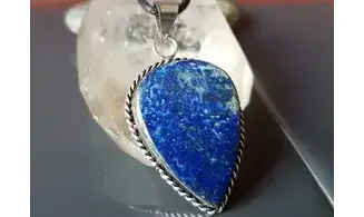 Lapis lazuli pendentif & Argent 4