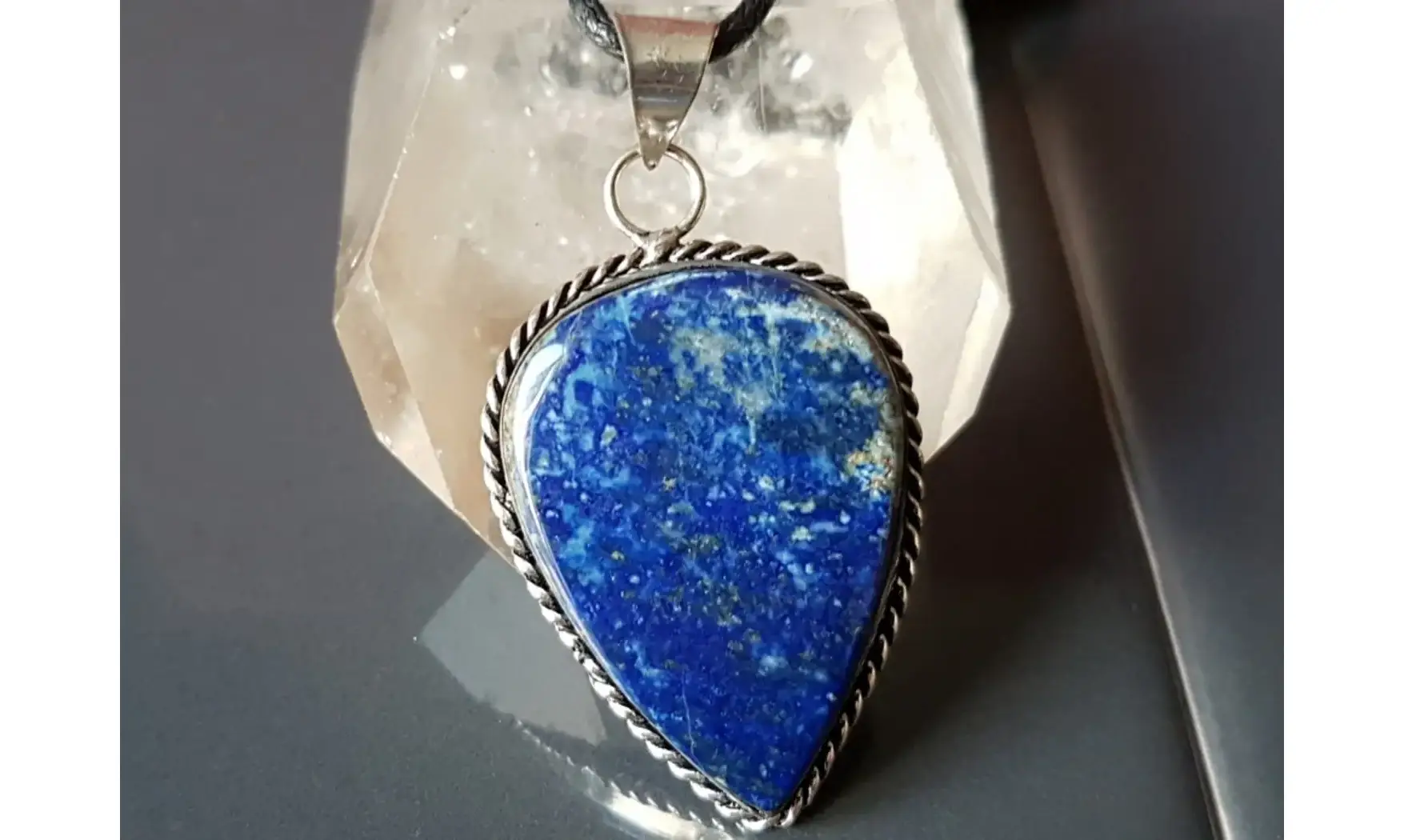Lapis lazuli pendentif & Argent 4