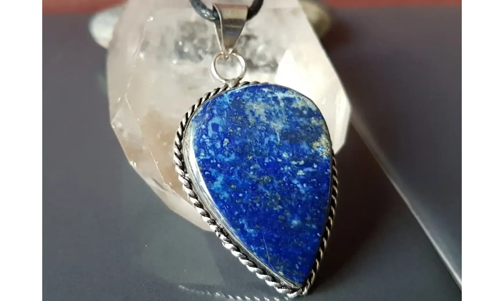 Lapis lazuli pendentif & Argent 4