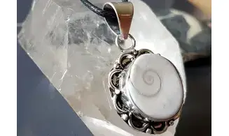 Oeil Sainte Lucie 4 pendentif & Argent