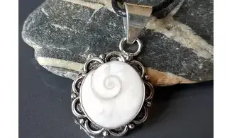 Oeil Sainte Lucie 4 pendentif & Argent